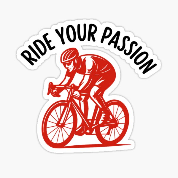 Item preview, Ride Your Passion - Cyclist Silhouette designed and sold by ErSaSolutions.
