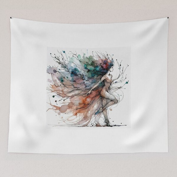 Item preview, Pirouette in Color - A ballerina’s movement, painted in the air. designed and sold by CosmInk.