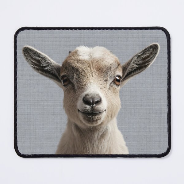 Item preview, Baby Goat on Grasscloth Fabric – Cute Jungle Cub designed and sold by svarupa.