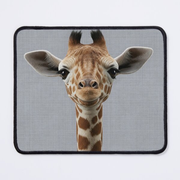Item preview, Baby Giraffe on Grasscloth Fabric – Cute Jungle Cub designed and sold by svarupa.