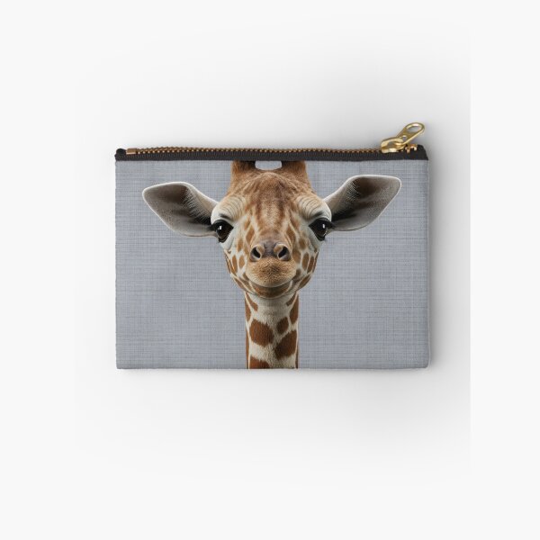 Item preview, Baby Giraffe on Grasscloth Fabric – Cute Jungle Cub designed and sold by svarupa.