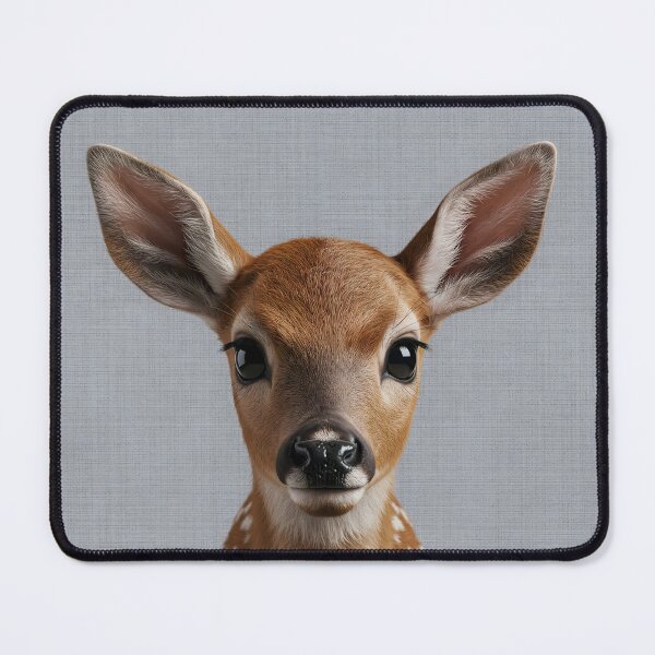 Item preview, Baby Deer on Grasscloth Fabric – Cute Jungle Cub designed and sold by svarupa.
