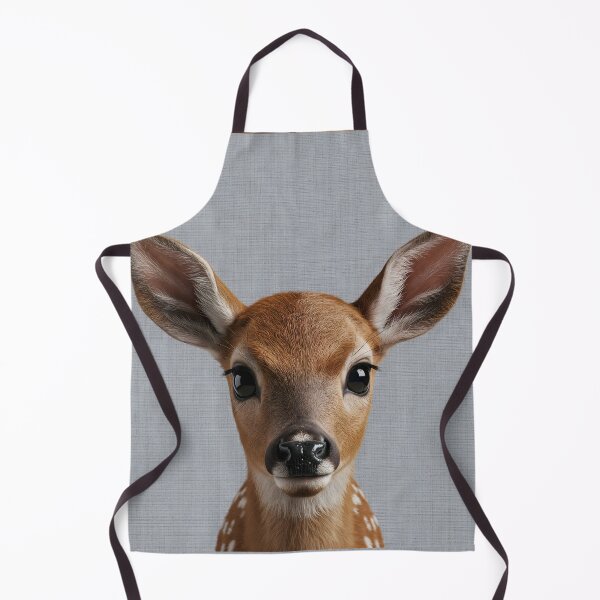 Item preview, Baby Deer on Grasscloth Fabric – Cute Jungle Cub designed and sold by svarupa.