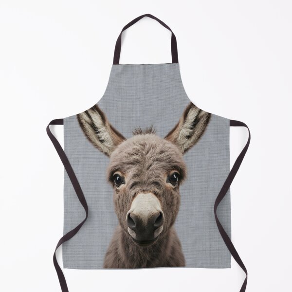 Item preview, Baby Donkey on Grasscloth Fabric – Cute Jungle Cub designed and sold by svarupa.