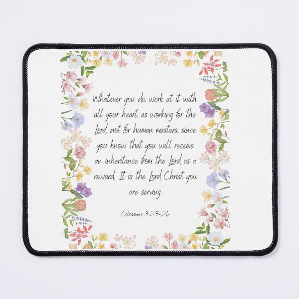 Item preview, It is the Lord Christ you are serving, Colossians 3:23-24 designed and sold by SacredSoulCraft.