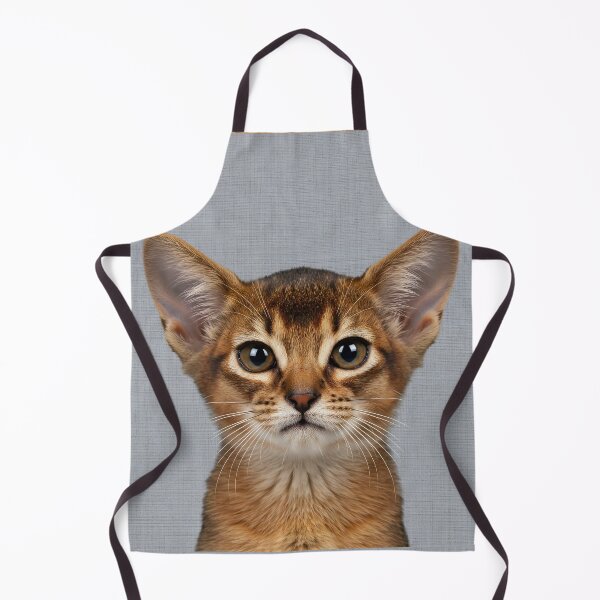 Item preview, Baby Abyssinian Cat on Grasscloth Fabric – Cute Jungle Cub designed and sold by svarupa.