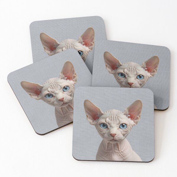 Item preview, Baby Sphynx Cat on Grasscloth Fabric – Cute Jungle Cub designed and sold by svarupa.