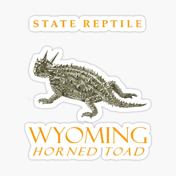 Item preview, Wyoming Territory Reptile The Horned Toad designed and sold by taiche.