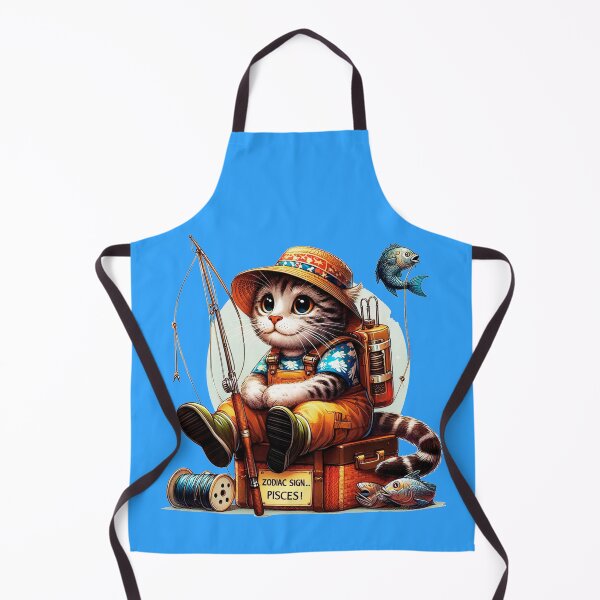 Item preview, Funny Zodiac Cat - Pisces Fisherman designed and sold by Design by Anthony .