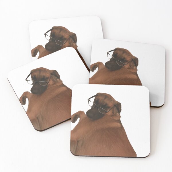 Item preview, smart dog with glasses designed and sold by chickflickcomfort.