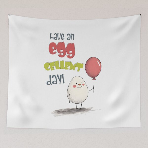 Item preview, Have an Egg-cellent Day! | A Sunny-Side-Up Birthday Full of Smiles and Laughs designed and sold by FUNqoosh.