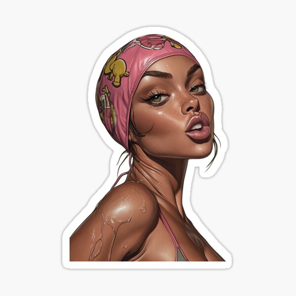 Aperçu de l'œuvre Bonnet de bain Lowbrow femme créée et vendue par obstinator.