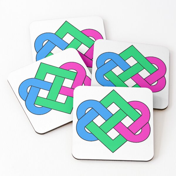 Item preview, Celtic Heart Double Knot Pride - Polysexual designed and sold by cjo582.