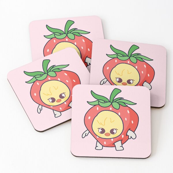 Item preview, STRAY KIDS (SKZOO) Bbokari Strawberry Meme designed and sold by LilMissRandom17.