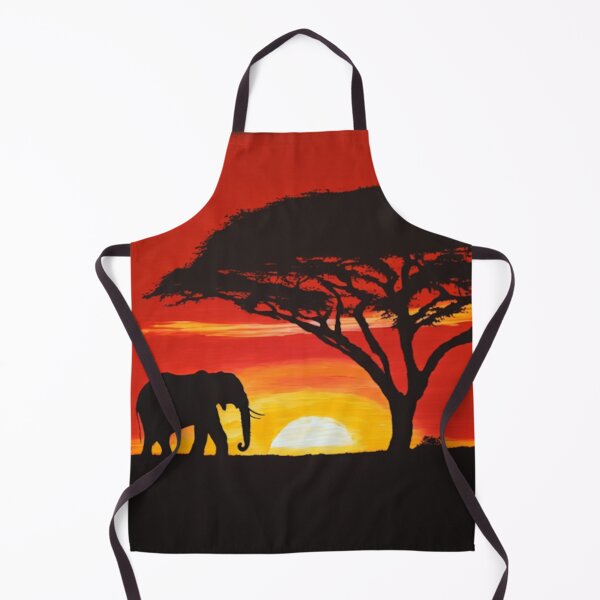 Item preview, African Sunset, Elephant, Africa, African Art, African Decor, Black Art, Frameable Art, Oil Painting Style, Gift, Africa Gift, AI Art, Wall Art designed and sold by GSizzle1.