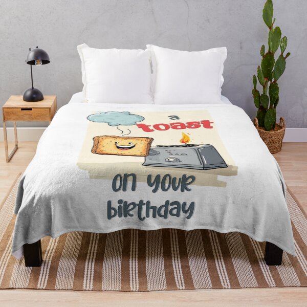 Item preview, A Toast to You on Your Birthday! | A Bready-to-Party Celebration with a Slice of Fun designed and sold by FUNqoosh.