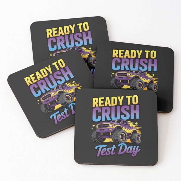 Item preview, Ready To Crush Test Day: Motivational Monster Truck Artwork For Students designed and sold by elynne9.