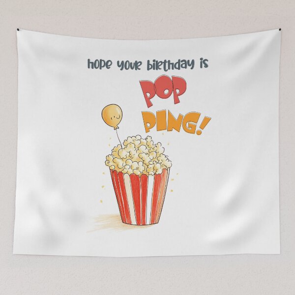 Item preview, Hope Your Birthday is POPPING! | A Popcorn-Themed Celebration Full of Flavor and Fun designed and sold by FUNqoosh.