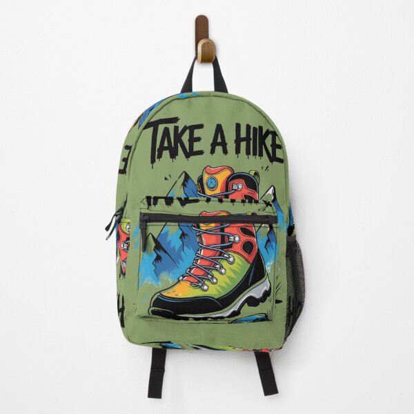 Item preview, Take A Hike - Vibrant Rainbow Hiking Boot Art - Outdoor Adventure Mountain Graphic - Colorful Trail Footwear Illustration designed and sold by WeirdlyWorn.