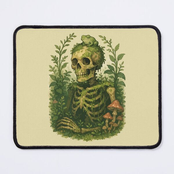 Item preview, Frog On Skeleton Overgrown Garden designed and sold by TomFrontierArt.