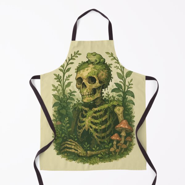 Item preview, Frog On Skeleton Overgrown Garden designed and sold by TomFrontierArt.