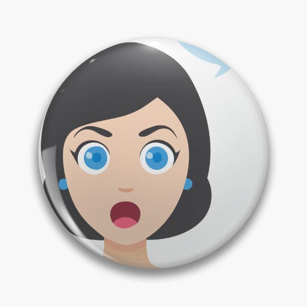 Item preview, Cartoon Illustration of Surprised Woman with Speech Bubble designed and sold by Creative88Art.