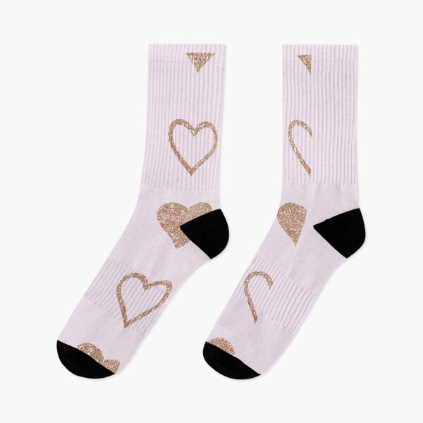 Item preview, Sparkly Rose Gold Heart Pattern – Aesthetic Pink Design designed and sold by TropicalTrails.