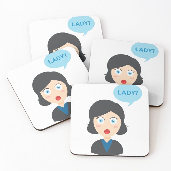 Item preview, Cartoon Illustration of a Surprised Woman with Speech Bubble designed and sold by Creative88Art.