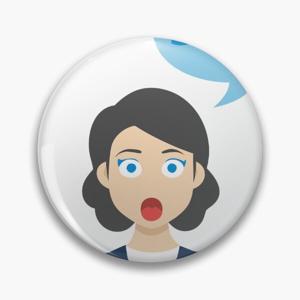 Item preview, Cartoon Woman with Surprised Expression and Speech Bubble designed and sold by Creative88Art.