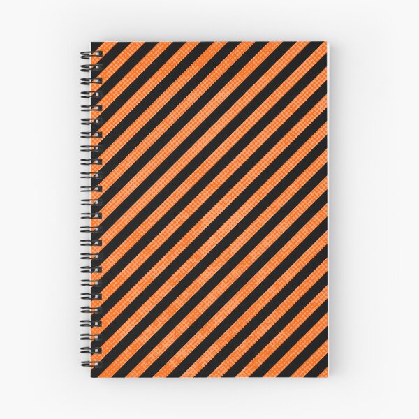 Item preview, Black And Orange Grunge Aesthetic Notebook designed and sold by K9ish.