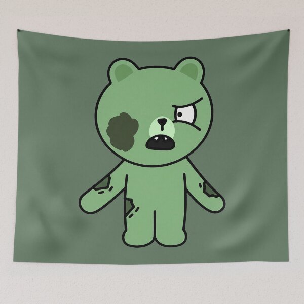 Item preview, Skeptical Green Teddy designed and sold by zzz888.