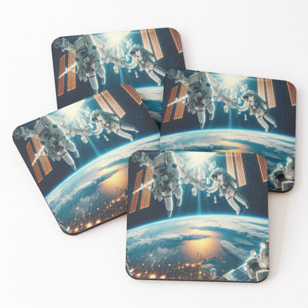 Item preview, ISS Astronauts Space Walking designed and sold by MajesticPx.