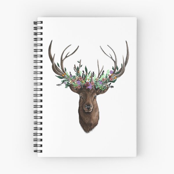 Item preview, Deer Wearing A Flower Crown designed and sold by artsyemsdesigns.