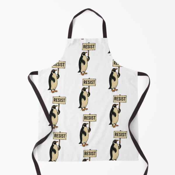 Item preview, Rebel Gentoo Penguins RESIST Anti-Tariff Protest  designed and sold by The Junto Shop.