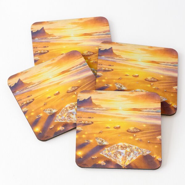 Item preview, Diamond Beach in the Midnight Sun designed and sold by asanaworld.