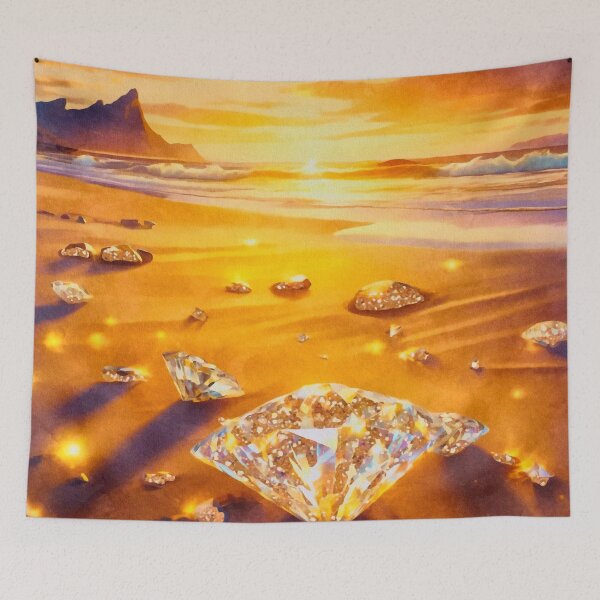 Item preview, Diamond Beach in the Midnight Sun designed and sold by asanaworld.