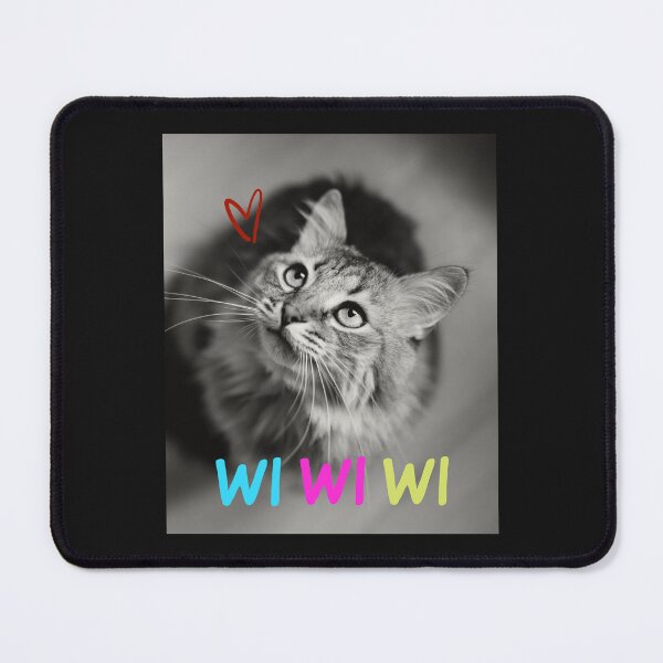 Item preview,  Cute Cat with Colorful "WiWiWi Cat" designed and sold by Moad Fahim.