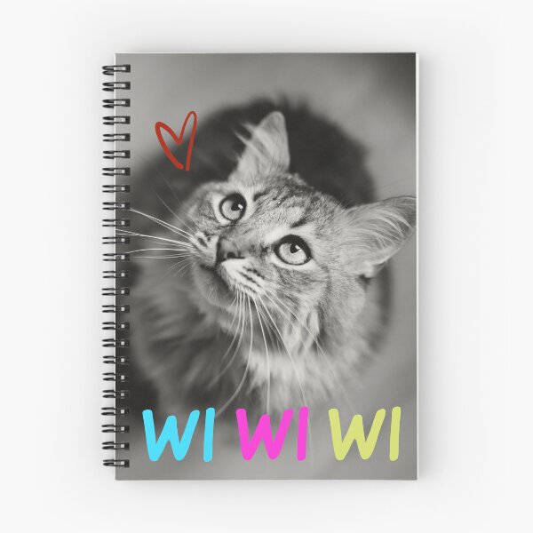 Item preview,  Cute Cat with Colorful "WiWiWi Cat" designed and sold by Moad Fahim.