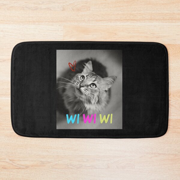 Item preview,  Cute Cat with Colorful "WiWiWi Cat" designed and sold by Moad Fahim.