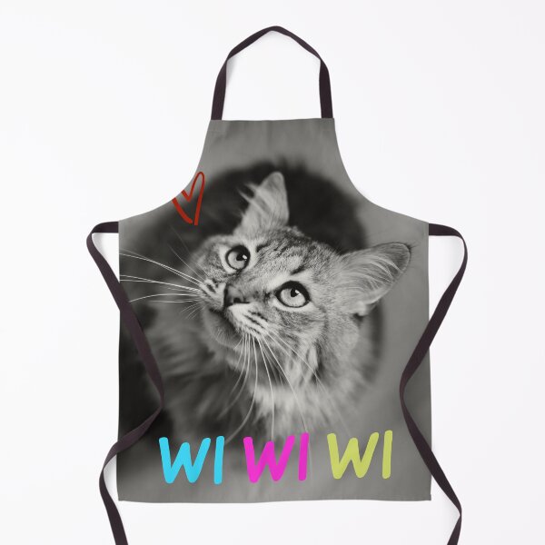 Item preview, Cute Cat with Colorful "WiWiWi Cat" designed and sold by Moad Fahim.