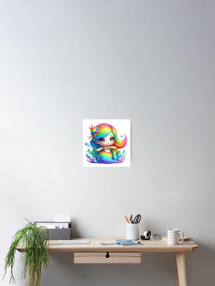 Cute Mermaid Poster