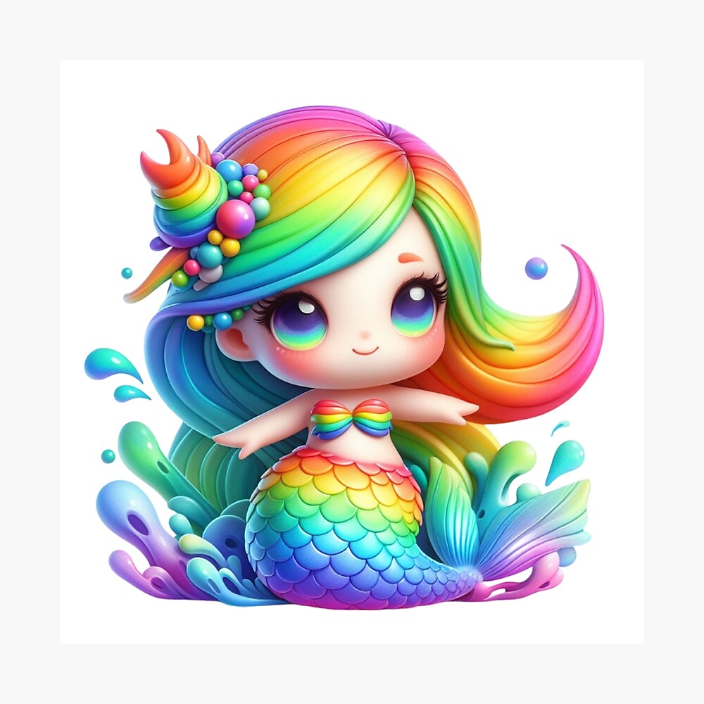 Cute Mermaid Poster