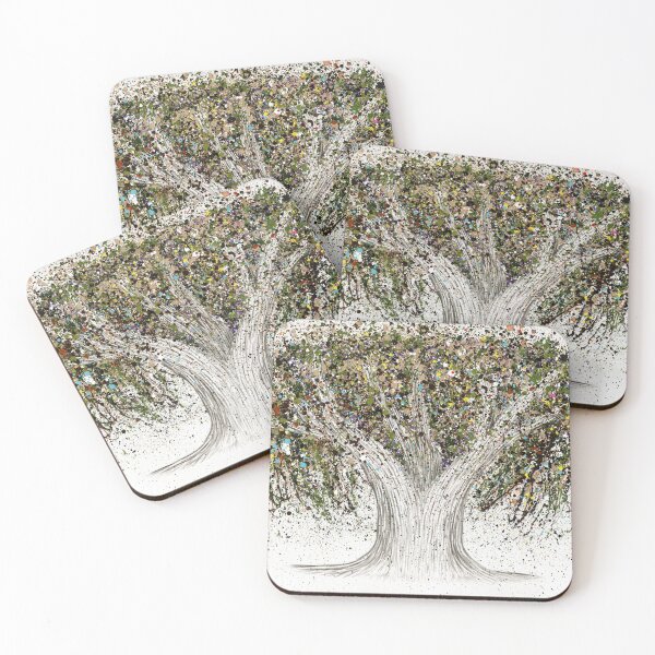 Item preview, Lush Radiance: Abstract Tree in Bloom By Albert Levi designed and sold by albertleviart.