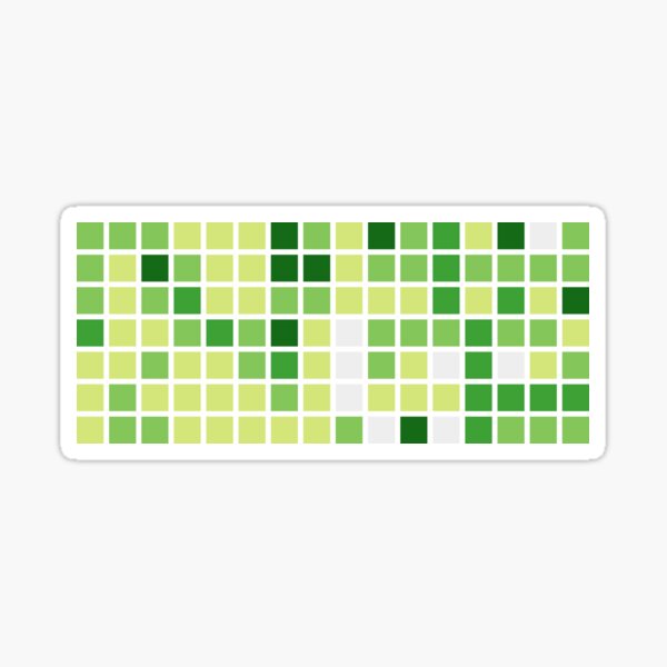 Github Contributions (without text) Sticker