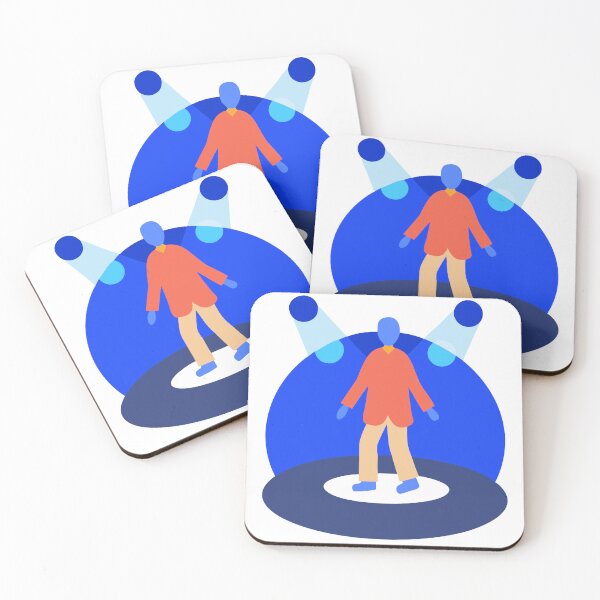 Item preview, Abstract Illustration of a Person on a Circular Stage with Spotlights designed and sold by Creative88Art.