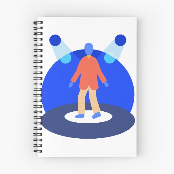 Item preview, Abstract Illustration of a Person on a Circular Stage with Spotlights designed and sold by Creative88Art.