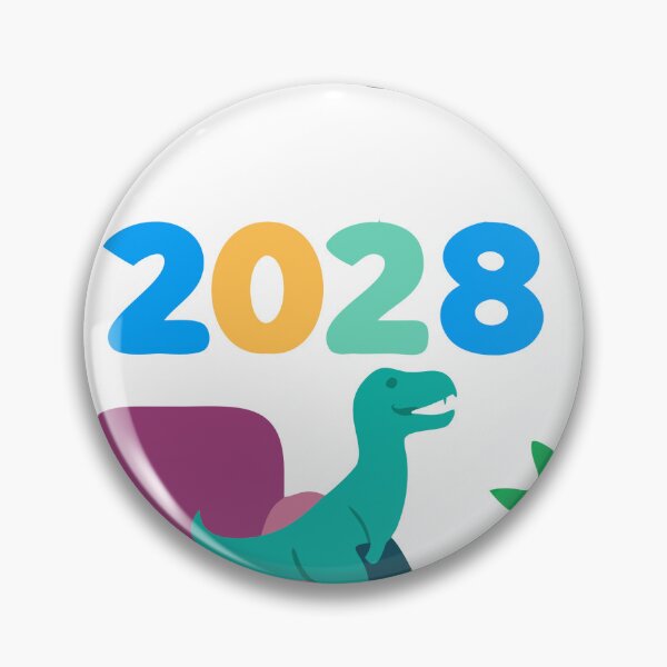 Item preview, Colorful 2028 Design with Hanging Numbers and Festive Elements designed and sold by Creative88Art.