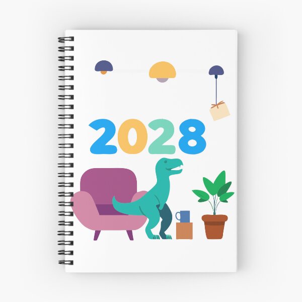 Item preview, Colorful 2028 Design with Hanging Numbers and Festive Elements designed and sold by Creative88Art.