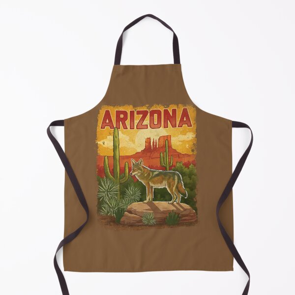 Item preview, "Arizona Coyote Vintage Desert Wildlife Retro Nature Poster" designed and sold by PastEcho.