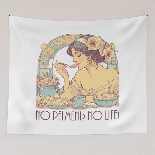 Item preview, No Pelmeni No Life Woman Art Nouveau Gift designed and sold by Pineapple-Tree.